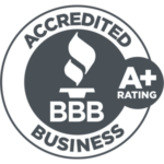 Better Business Bureau Accredited Business. A+ Rating